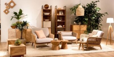 Eco-friendly wooden furniture from Casanaturo’s collection.