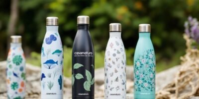 Stylish eco-friendly water bottles from Casanaturo collection.